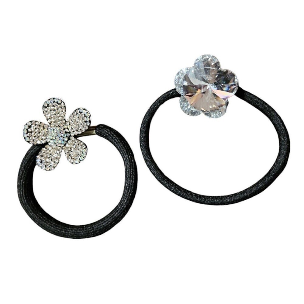 Flower Elastic Hair Accessories Ties Ponytail Holder Party Hair